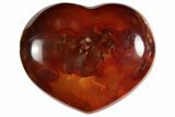 Colorful Carnelian Agate Heart #121542-1
